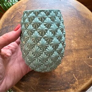 Elegant Ceramic Tommy Bahama Vase in Teal